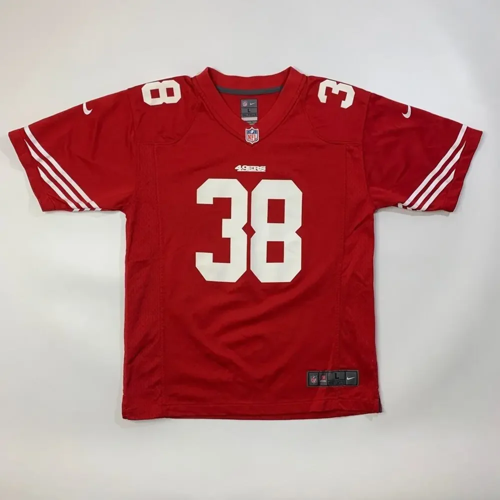 San Francisco 49ers Jersey Youth Kids Large Red Jarryd Hayne 38 NFL OnField Nike